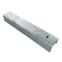 Perfil conector soporte para zócalo 300x50 galvanizado