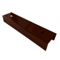 Perfil en C - Conector para zócalo 250x55 marrón GPV-700-45 (1)