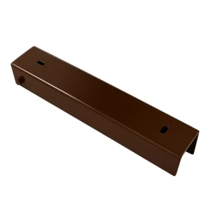 Perfil angular conector soporte para zócalo 300x55 marrón