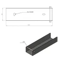 Perfil en C - Conector para zócalo 300x50 verde GPV-700-53 (3)