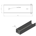 Perfil en C - Conector para zócalo 300x55 verde GPV-700-48 (3)