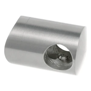 PSG soporte pasante para varilla fi 10 mm – sistema tubo 42,4 mm, acero inoxidable satinado