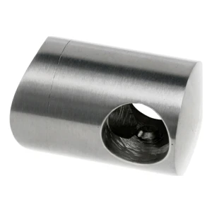 PSG soporte pasante para varilla ⌀ 12 mm – fijación a tubo 42,4 mm, AISI 304 brillo