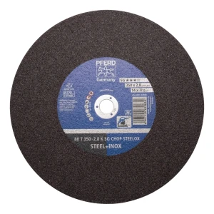 PFERD SG CHOP STEELOX – disco de corte para tronzadora 350 × 2,8 mm para acero e inox