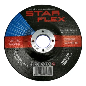 StarFlex disco de desbaste (rectificado) T27 125×6,0 mm acero e INOX