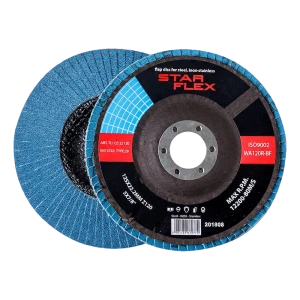 Star Flex – disco de láminas curvado T29 125 mm circonio Z120 INOX