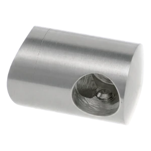 PSG soporte terminal izquierdo para barandilla, para varilla fi 16 mm en tubo 42,4 mm – acero inoxidable satinado