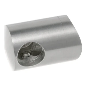 PSG soporte terminal derecho para barandilla para varilla ø 12 mm en tubo 42,4 mm – acero inoxidable AISI 304 pulido