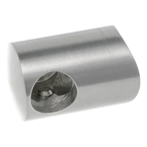 PSG soporte terminal derecho para barandilla para varilla ø 12 mm en tubo ø 42,4 mm – acero inoxidable AISI 304 satinado