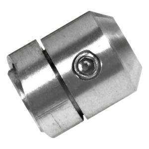 PSG soporte pasante para cable ø 6 mm – fijación a tubo 42,4 mm, AISI 304 satinado