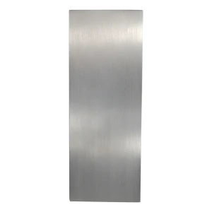 Kozza tapón lateral de aluminio para perfil de barandilla de vidrio U – satinado 121×45 mm