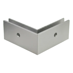 PSG perfil angular U exterior para barandillas totalmente acristaladas 200×119×47 mm – fijación lateral