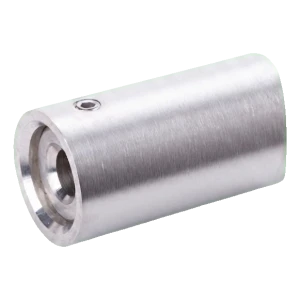 Fijación axial de pasamanos Ø 42,4 mm a pared – acero inoxidable AISI 304 satinado