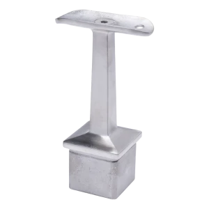 Postal – soporte de pasamanos de barandilla Ø42,4 mm para poste 40x40x2 mm, acero inoxidable AISI 304 satinado