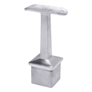 PSG soporte de pasamanos de barandilla de acero inoxidable 42,4 mm para poste 40x40 mm – encolado, satinado