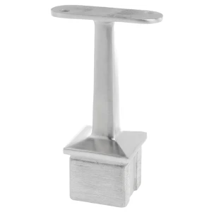 PSG soporte pasamanos plano encolado para poste 40×40 mm – acero inoxidable AISI 304 satinado