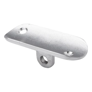 Chapa de montaje articulada plana para barandilla 64x24 mm – acero inoxidable AISI 304 satinado