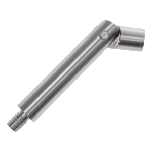 Varilla articulada para soporte de pasamanos fi 12 × 75 mm – acero inoxidable AISI 304, satinado