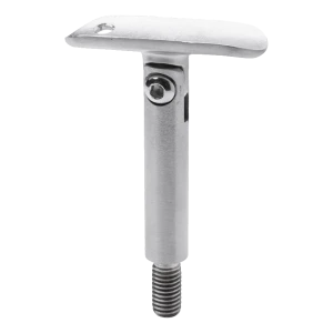 Varilla soporte pasamanos articulada fi 12×75 mm AISI 304 – sistema 42,4 mm, rosca M8