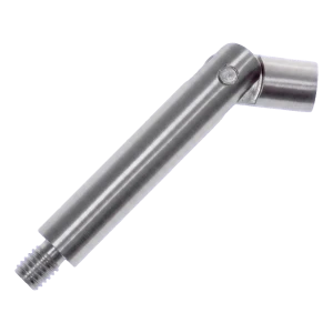 Varilla soporte pasamanos articulada fi 14 mm L75 mm – acero inoxidable AISI 304 satinado