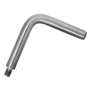 Barra de soporte para pasamanos 90° fi 12 mm 75×75 mm – acero inoxidable AISI 304 satinado