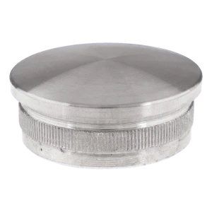 Tapón convexo de inserción para tubo de barandilla 48,3 mm – acero inoxidable AISI 304 satinado