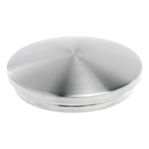 Tapón convexo de inserción para tubo de barandilla Ø42,4 mm – acero inoxidable AISI 304 satinado