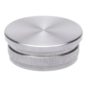 Tapón abombado a presión para tubo de barandilla 42,4 mm – acero AISI 304 satinado