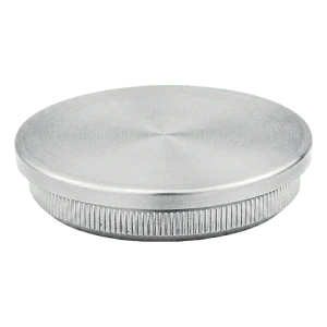 Tapón plano empotrable para tubo de barandilla 42,4 mm AISI 304 satinado