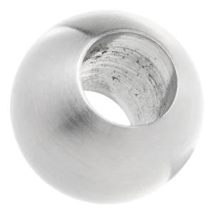 Bola pasante para balaustrada Ø 25 mm / orificio 12 mm, acero inoxidable AISI 304 satinado