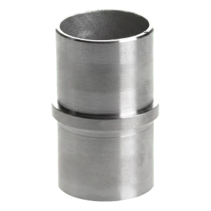Conector recto de tubo de barandilla 48,3 mm pegado – acero inoxidable AISI 304 satinado