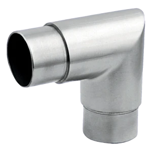Codo agudo para barandilla 90° encolado ⌀42,4 mm – acero inoxidable AISI 304 satinado