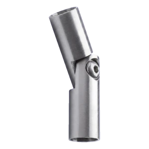 Codo articulado para barandilla 90°–180° para barra fi 12 mm – acero inoxidable AISI 304 satinado