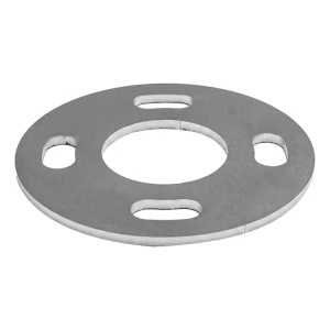 Base de poste de barandilla para soldar fi 100 mm – acero inoxidable AISI 304, sistema 42,4