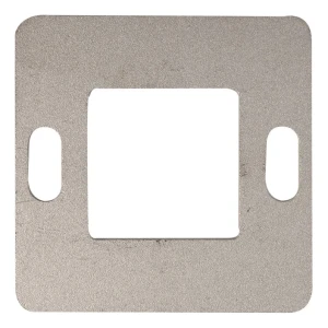 Placa de montaje de barandilla 80×80 mm AISI304 sistema 40×40 superficie en bruto