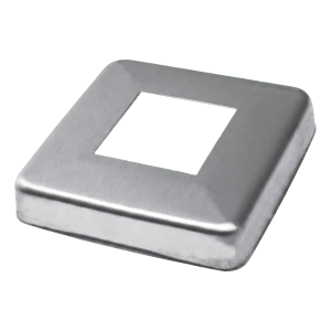 Roseta de cubrición para perfil 40x40 mm – acero inoxidable AISI 304 satinado