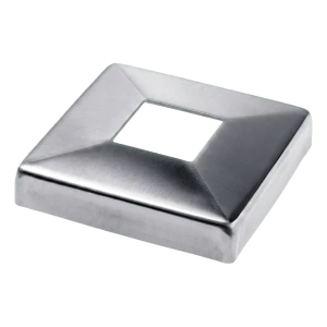 Embellecedor cuadrado para perfil 40x40 mm – acero inoxidable AISI 304 satinado