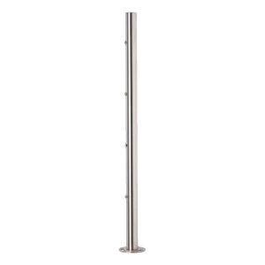 PINOX – poste balaustrada central no armado fi 42,4 × 881 mm, acero inoxidable satinado