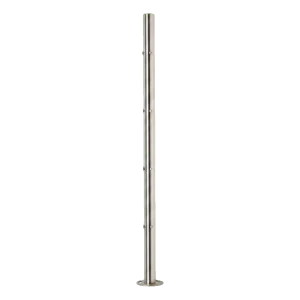 PINOX poste de balaustrada esquinero fi 42,4 mm sin equipar – acero inoxidable, satinado