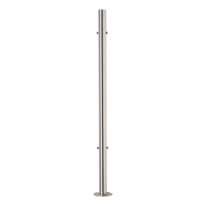 PINOX poste intermedio para barandilla fi 42,4 mm × 981 mm – acero inoxidable AISI 304, satinado