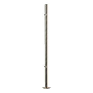 PINOX – poste de barandilla angular fi 42,4 mm h981 mm acero inoxidable AISI 304 satinado