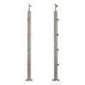 PSG Poste de barandilla intermedio pasante fi 42,4 mm AISI 304 – 4 soportes, satinado 001-204 (1)