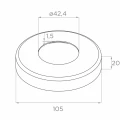 PSG Poste de barandilla intermedio pasante fi 42,4 mm AISI 304 – 4 soportes, satinado 001-204 (5)