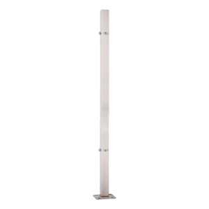PINOX poste de barandilla esquinero 40x40x981 mm acero inoxidable AISI 304 satinado