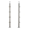 PSG poste de balaustrada esquinero de acero AISI 304 ø42,4 mm H1060 mm con soportes para tubos ø12 mm 001-206 (1)
