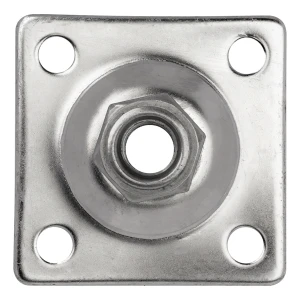 Placa PSG para bisagra regulable M16 80×80 mm – acero inoxidable AISI 304