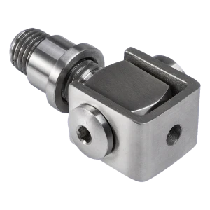 PSG Bisagra de puerta para soldar M20 – acero inoxidable AISI 304, satinado
