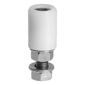 PSG rodillo guía para puerta FI 40 mm blanco con espiga M16