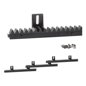 Cremallera PSG para puerta corredera de plástico con núcleo de acero 3×333 mm – hasta 600 kg