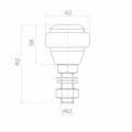 PSG rodillo guía con goma FI 42 mm para puertas correderas – rosca M12 001-282 (2)